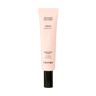 TRIMAY Тональный крем с пептидами re:cover 3-in-1 pept ccc cream spf50+ pa+++, 30 мл