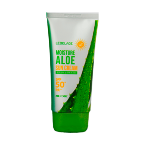 LEBELAGE Крем солнцезащитный для лица с экстрактом алоэ moisture aloe sun cream spf50+ pa+++, 70 мл
