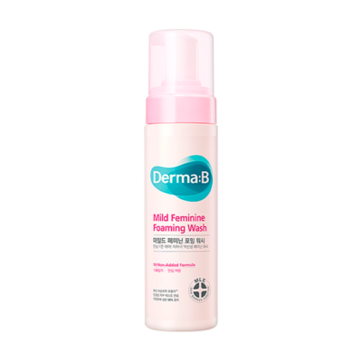 DERMA:B Пенка мягкая для интимной гигиены mild feminine foaming wash, 200 мл