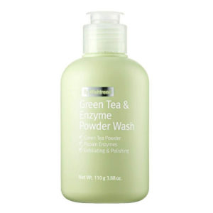 BY WISHTREND Пудра энзимная с зеленым чаем green tea & enzyme powder wash, 110 г