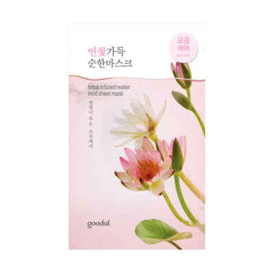 GOODAL Маска тканевая осветляющая lotus infused water mild sheet mask, 23 мл