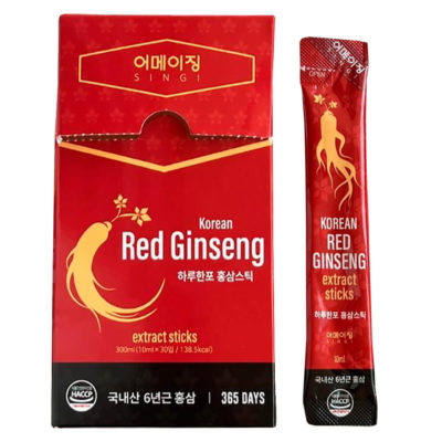 SINGI Сироп с экстрактом корейского красного женьшеня 6 year old korean red ginseng, 30штx10 мл