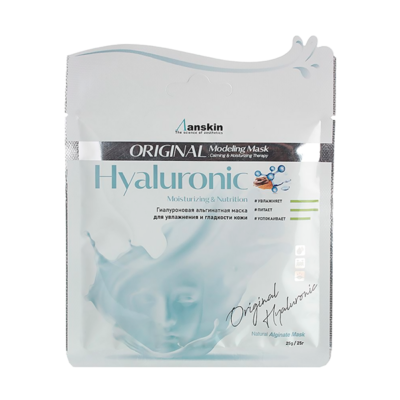 ANSKIN Маска альгинатная с гиалуроновой кислотой hyaluronic modeling mask refill, 25 г