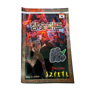 KOREAN Пластырь для стоп с древесным углём charcoal pasta patch essda, 5 шт