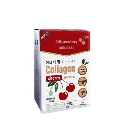 SINGI Желе коллагеновое с вишней и витамином c collagen cherry jelly sticks набор 20 г x 30 шт