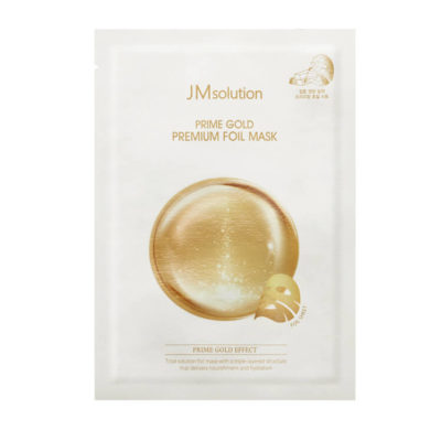 JM SOLUTION Маска увлажняющая с коллоидным золотом prime gold premium foil mask, 35 мл