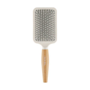 MASIL Расческа для волос с антистатическим эффектом wooden paddle brush