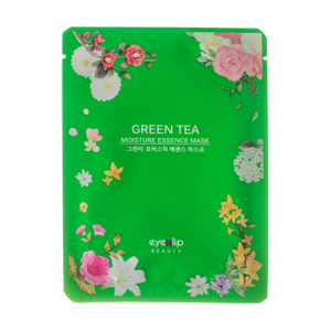 EYE'N'LIP Маска с экстрактом зеленого чая green tea oil moisture essence mask, 25 мл