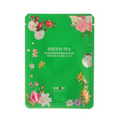 EYE'N'LIP Маска с экстрактом зеленого чая green tea oil moisture essence mask, 25 мл