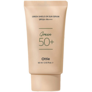 OTTIE Солнцезащитный серум для чувствительной кожи green shield on sun serum sp f50+ pa++++, 60 мл