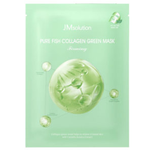 JM SOLUTION Маска успокаивающая с коллагеном pure fish collagen green mask firming, 30 мл