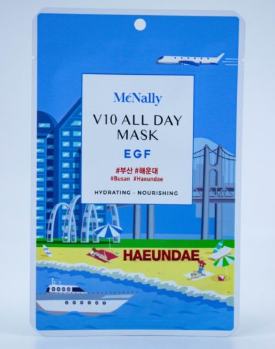 MCNALLY Маска тканевая с egf v10 all day mask egf, 25 мл