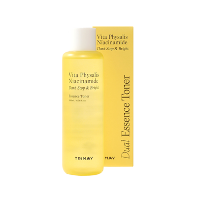 TRIMAY Тонер-эссенция осветляющий vita physalis niacinamide dark stop & bright essence toner, 200 мл