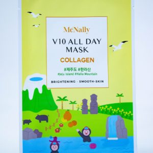 MCNALLY Маска тканевая с коллагеном v10 all day mask collagen, 25 мл