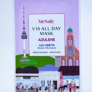 MCNALLY Маска тканевая с азуленом v10 all day mask azulene, 25 мл