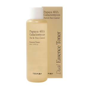 TRIMAY Тонер-эссенция отшелушивающий papaya 4ha galactomyces peel&pore control essence toner, 200 мл