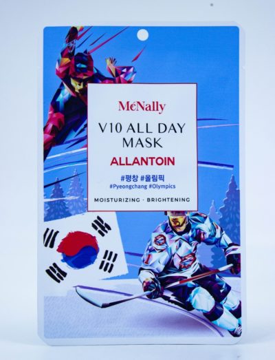 MCNALLY Маска тканевая с аллантоином v10 all day mask allantoin, 25 мл