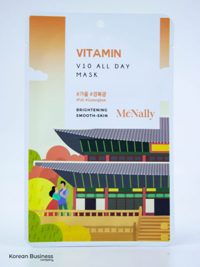 MCNALLY Маска тканевая витаминная v10 all day mask vitamin, 25 мл