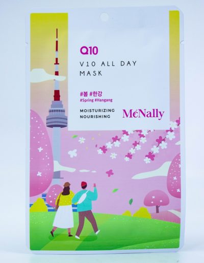 MCNALLY Маска тканевая с коэнзимом q10 v10 all day mask q10, 25 мл