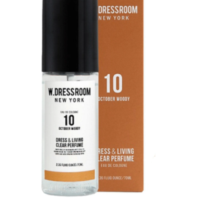 W.DRESSROOM Вода с ароматом №10 нейтральным древесным perfume october woody, 70 мл