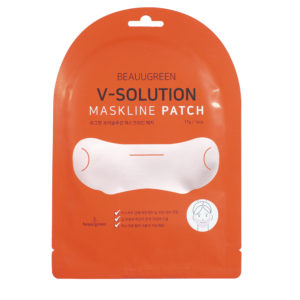 BEAUUGREEN Маска-патч гидрогелевая для коррекции овала лица v-solution mask line patch, 17г