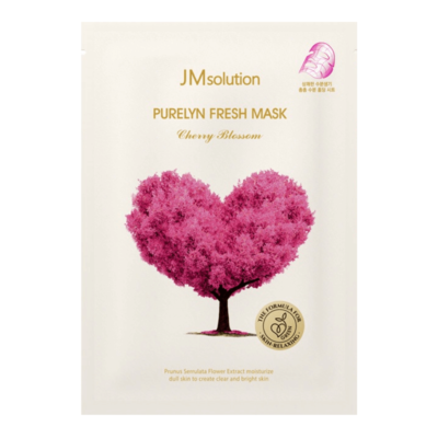 JM SOLUTION Маска для выравнивания тона с сакурой purelyn fresh mask chery blossom, 30 мл