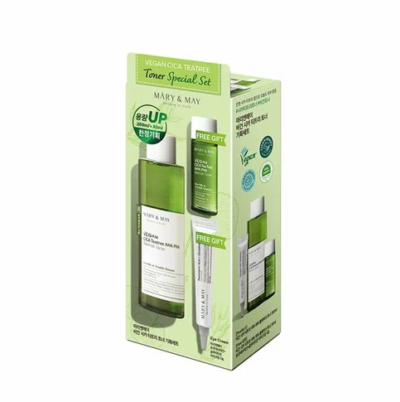 MARY&MAY Набор для лица с чайным деревом vegan cica teatree toner special set