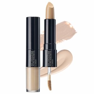 THE SAEM Консилер двойной cover perfection ideal cncealer duo 01 clear beige, 10 г