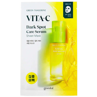 GOODAL Маска тканевая осветляющая с танжерином green tangerine vitamin c mask, 28 г