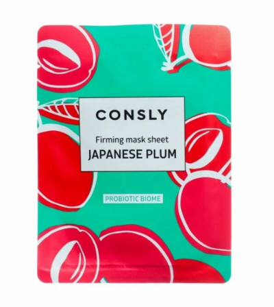 CONSLY Маска с экстрактом японской сливы probiotic biome firming japanese plum mask sheet, 25 мл