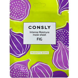 CONSLY Маска с экстрактом инжира probiotic biome intense moisture fig mask sheet, 25 мл