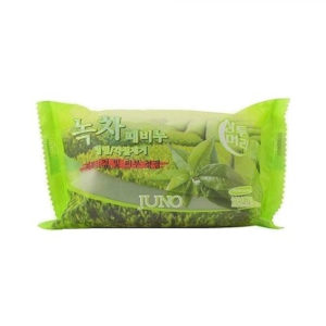 JUNO Мыло-пилинг с экстрактом зеленого чая peeling soap green tea, 150 г