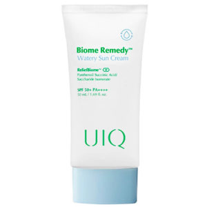 UIQ Крем солнцезащитный увлажняющий с пробиотиками biome remedy watery sun cream spf50 pa++++, 50 мл