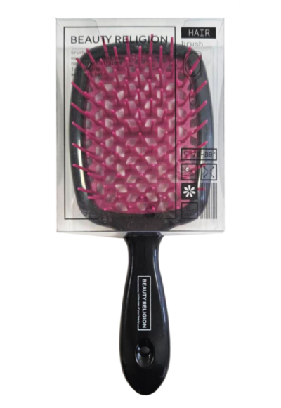 BEAUTY RELIGION Расческа ягодно-черная для волос multi brush berry black, 1 шт