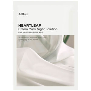 ANUA Маска тканевая барьерная с хауттюйнией heartleaf cream mask night solution, 25 мл
