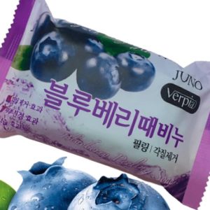 JUNO Мыло-пилинг с экстрактом черники verpia blueberry, 150 г