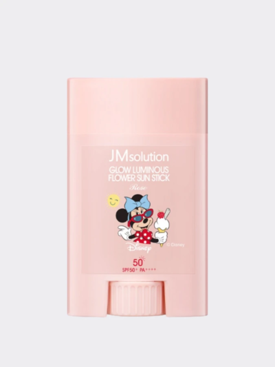 JM SOLUTION Стик солнцезащитный с экстрактом розы glow luminous flower sun stick disney, 21 г