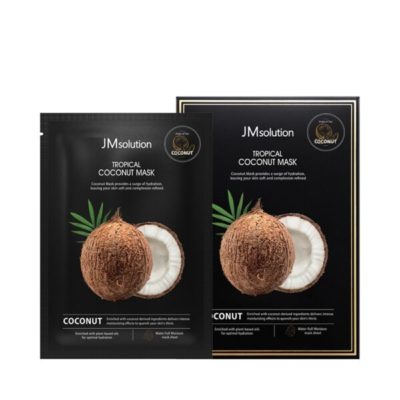 JM SOLUTION Маска тканевая с кокосом tropical coconut mask, 30 мл