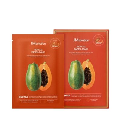 JM SOLUTION Маска тканевая с экстрактом папаи tropical papaya mask, 28 мл