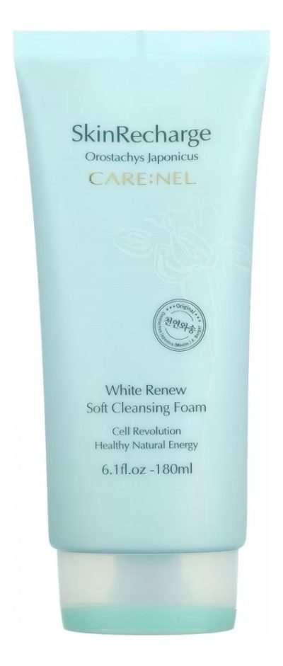 CARE:NEL Пенка гипоаллергенная с экстрактом семян жожоба white renew soft cleansing foam, 180 мл