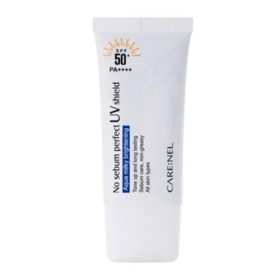 CARE:NEL Крем матирующий солнцезащитный no sebum perfect uv shield spf50+ pa++++, 50 м