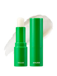 AMUSE Бальзам для губ увлажняющий прозрачный vegan green lip balm 01 clear,3,5 г