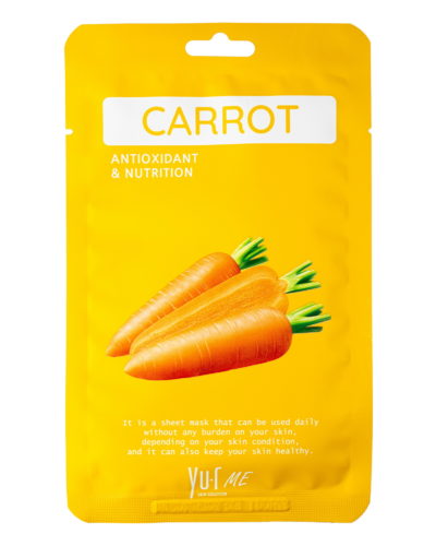 YU-R Me Тканевая маска с экстрактом моркови me carrot sheet mask, 25 г