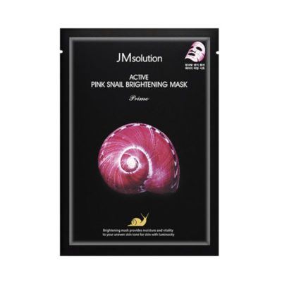 JM SOLUTION Маска с муцином розовой улитки для сияния кожи active pink snail mask, 33 мл