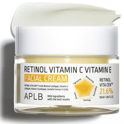 APLB Крем с ретинолом и витаминами с и е retinol vitamin facial cream, 55 мл