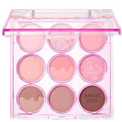 AMUSE Палетка теней в холодных розовых оттенках eye color palette 02 cool rose, 9,6 г