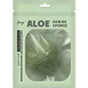 SINGI Спонж косметический (конняку) для чувствительной кожи aloe konjac sponge