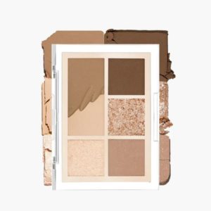 CLIO Мини-палетка теней для век pro eye palette mini 01 mono mood, 4 г