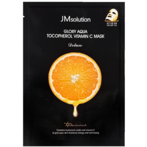 JM SOLUTION Маска тканевая для выравнивания тона qua tocopherol vitamin c mask deluxe, 30 мл