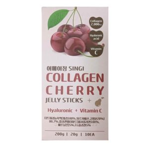 SINGI Желе коллагеновое с вишней и витамином c collagen cherry jelly sticks набор 20 г x 10 шт